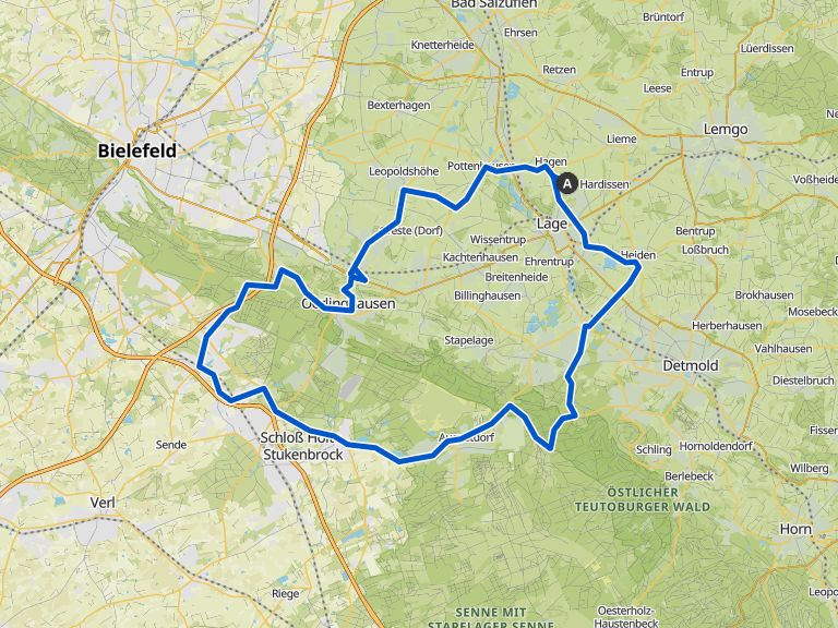 Windige Runde, Sennestadt > Stukenbrock road ride Komoot